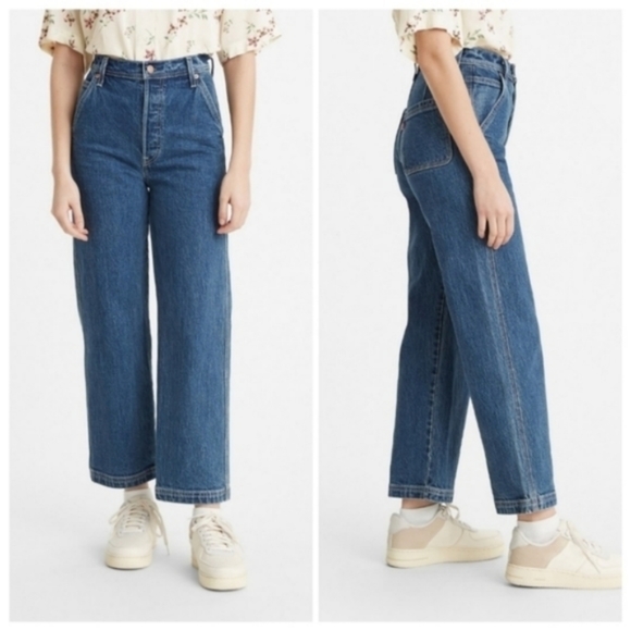 Levi's Ribcage Ankle Utility Straight Leg Jeans - Picture 7 of 13